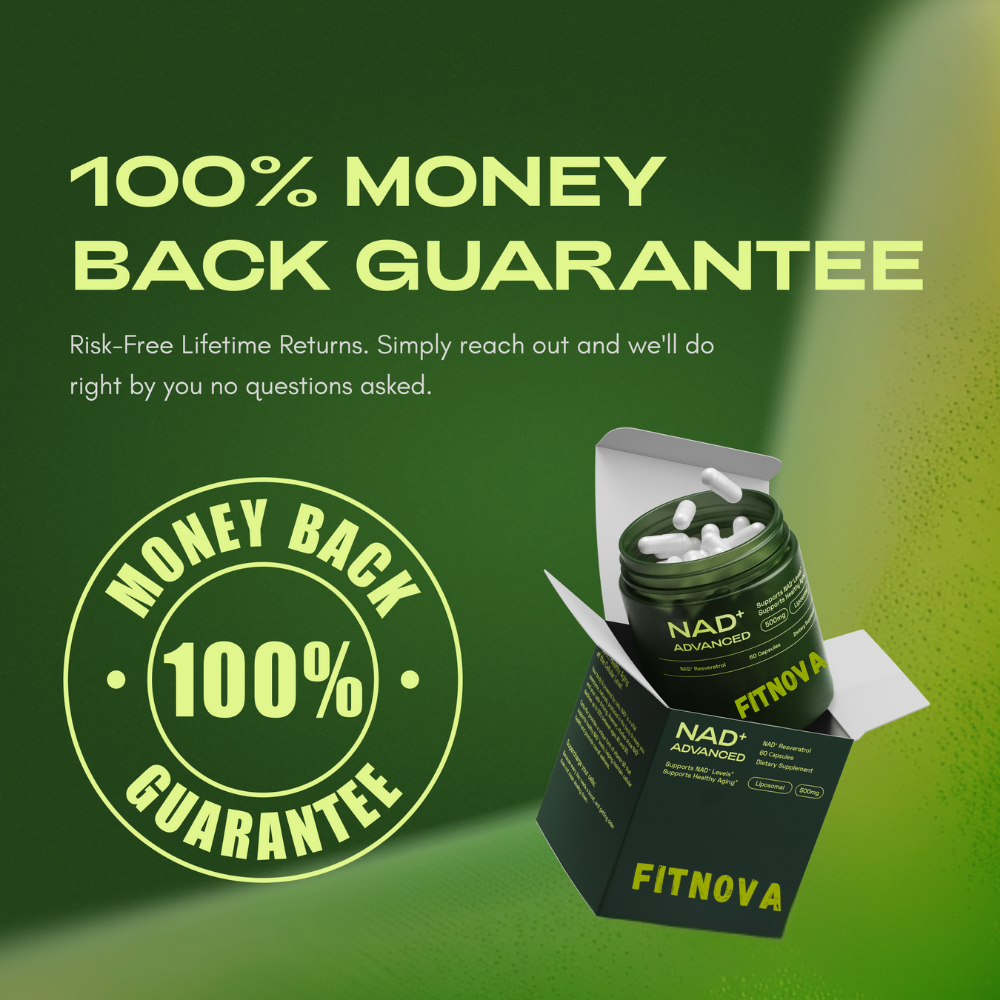 Fitnova NAD+ Advanced - Healthy-Aging Supplement with Resveratrol